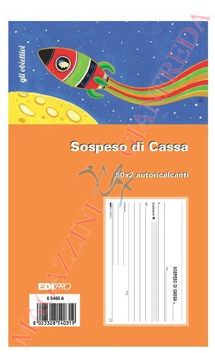 SOSPESO DI CASSA DOPPIA COPIA E5403A F.TO 9,9X17